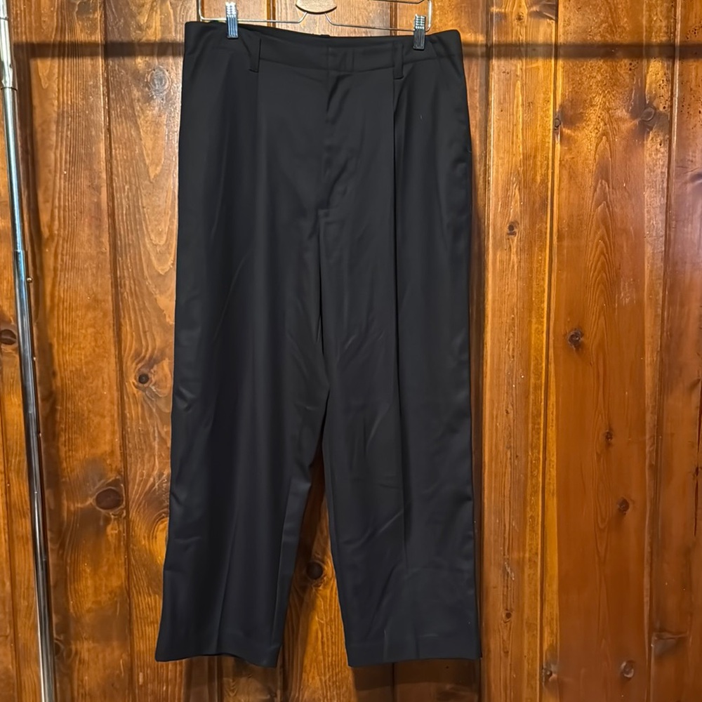 Classic Black Dress High Waisted Pleated Dress Pant